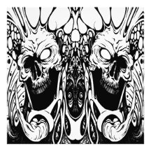 organic skulls photo print