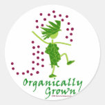 Organically Grown T shirts & gifts Round Stickers