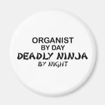Organist Deadly Ninja by Night Refrigerator Magnet