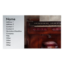 Organist - My Grandmothers organ Business Card Template