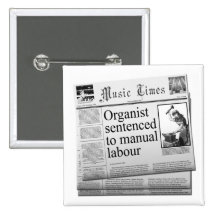 Organist sentenced to manual labour buttons
