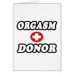 Orgasm Donor cards