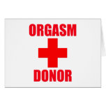 Orgasm Donor cards