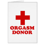 ORGASM DONOR cards