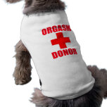 Orgasm Donor pet clothing
