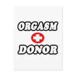 Orgasm Donor postcards