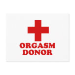 ORGASM DONOR postcards
