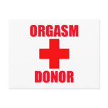 Orgasm Donor postcards