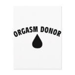 Orgasm Donor postcards