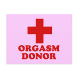 ORGASM DONOR postcards