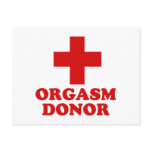 Orgasm donor postcards