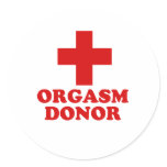 Orgasm donor stickers