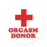 Orgasm donor stickers