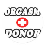 Orgasm Donor stickers