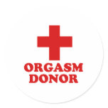 ORGASM DONOR stickers