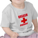 Orgasm Donor t-shirts
