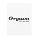 Orgasm postcards