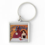 Orient Bar Vintage Food Ad Art Key Chain