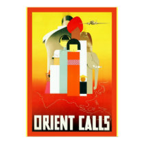 Orient Calls ~ Vintage Travel posters