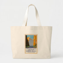 Orient Line Cruises Norway and Baltic Vintage Tote Bag