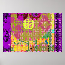 Oriental Abstract Print