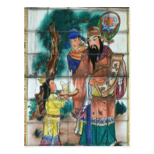 Oriental art at Geothermal Valley, Taiwan Postcard