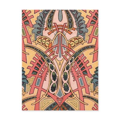 Oriental Art Nouveau Post Cards by tnmpastperfect