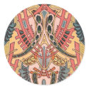 Oriental Art Nouveau stickers