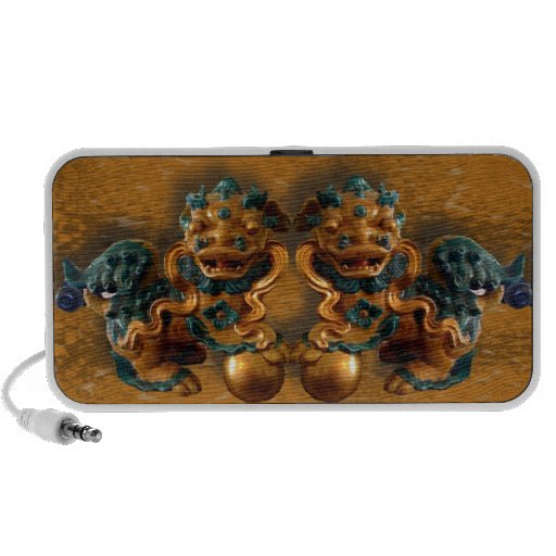 Oriental Foo Dogs Notebook Speakers