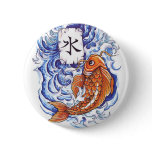 oriental koi buttons