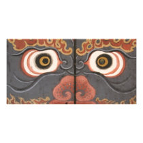 Oriental \Mask from Bhutan Customized Photo Card