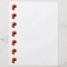 Oriental Poppy Personalised Flyer