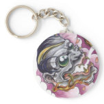 oriental skull demon tattoo keychains