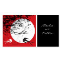 Oriental Swallows in Moonlight Escort / Place Card business cards