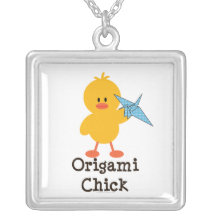 Origami Chick Necklace
