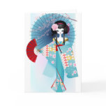Origami Doll Greeting Card