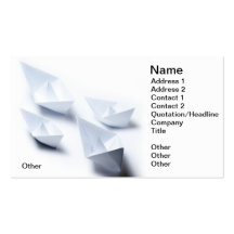 Origami fleet business cards