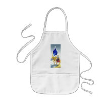 "Origami Glass" Art Glass Watercolor Aprons
