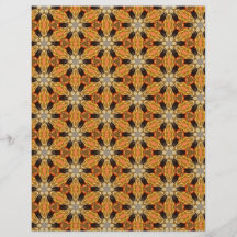 Origami Paper Orange Black Customisable Hobby Art Custom Flyer