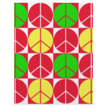 Origami Paper Peace Chequered Red Yellow Green flyers