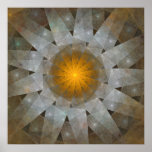 'Origami Sun' Poster
