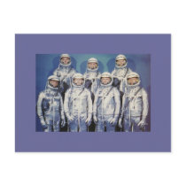 Original  7 Mercury Astronauts Post Cards