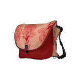 Original Art Blush Pink Peone Messenger Bag messenger bags