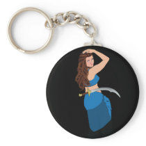 Original Belly Dancer Art Key Chains