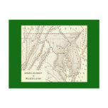 Original Boundaries of Maryland Postcard