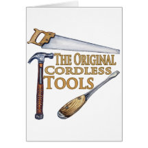 Original Cordless Tools Greeting Card