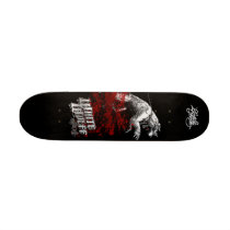 Original Criminalz: White Wolff Custom Skate Board