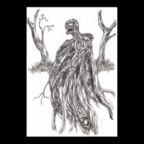 Original Demon Tree Print