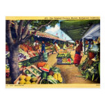 Original Farmer's Market, Hollywood, California Post Card