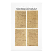 ORIGINAL Rough Draught   Declaration of Independen Personalized Stationery